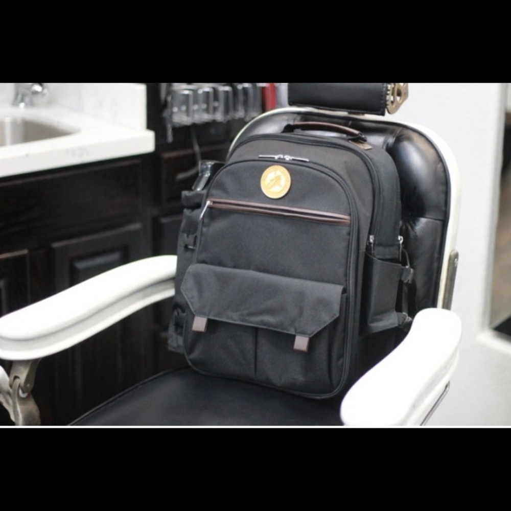 Organized barber backpack